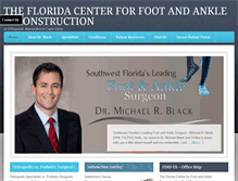Tablet Screenshot of footandanklereconstruction.com